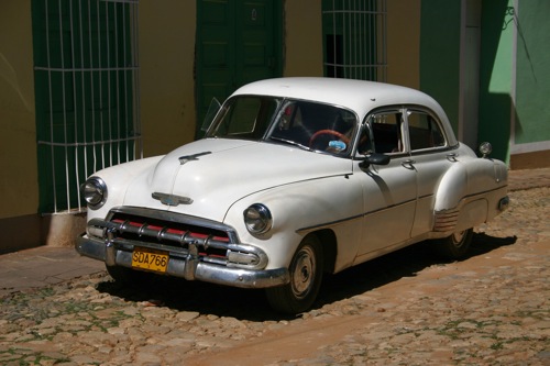 An old American car Trinidad Cuba