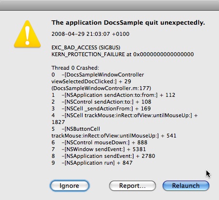 Mac Application Unexpectedly Quit